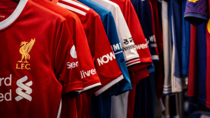 How many football shirts are sold a year?